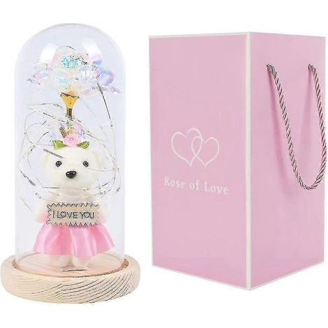 Plafonnier en verre avec éclairage LED élégant  Rose  (1/3)