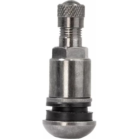 TR525 METALLVENTIL MIT LANGER MUTTER, VERSCHRAUBUNG, GRAPHITSCHWARZE FELGEN