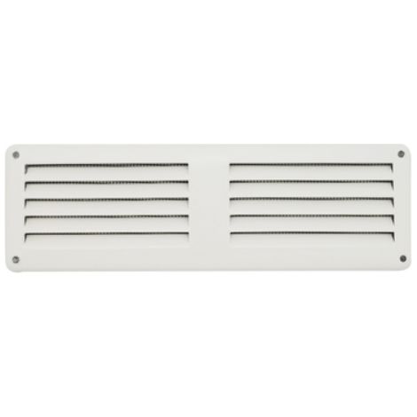 GRIGLIA DA SOVRAPPORRE IN METALLO CON RETE L. 200 X H. 60 MM Allluminio Argento FIRST