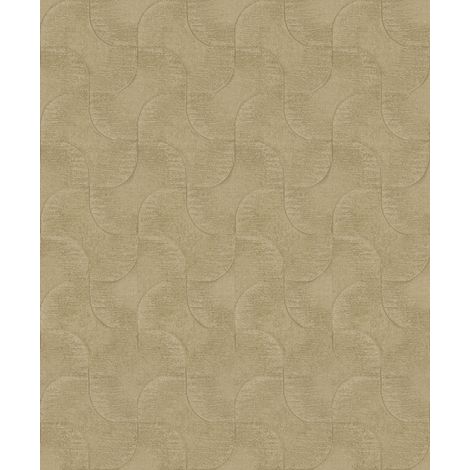Rasch Vliestapete Muster Grafik Sky Lounge gold 10,05 x 0,53 m Wandtapete