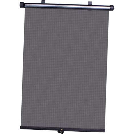 Schwarze Markise, automatisch einziehbare Automarkise, Aluminiumrohr für aufrollbares Seitenfenster.
