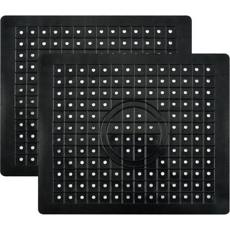 Tapis d'évier en caoutchouc, tapis d'évier noirs, tapis de lavabo en caoutchouc, dessous de verre