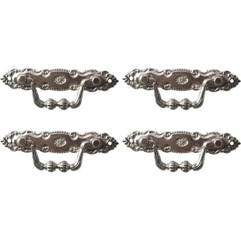 Poignées décoratives en bronze, lot de 4 pour meubles, élégantes (1/5)