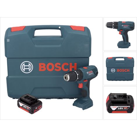 Bosch GSB 18V-21 Perceuse-visseuse à percussion sans fil 18 V 55 Nm + 1x batterie 4,0 Ah + L-Case - sans chargeur