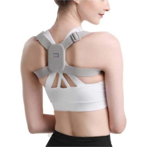 Correcteur de posture intelligent à vibration LED pour le dos et les épaules, rappel inductif, unisexe