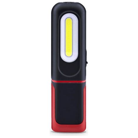 Lampe de Travail LED Rechargeable, Lampe d'inspection 2 en 1 avec Rotation à 360 degrés et 5W COB LED Torche Lampe avec Base Magnétique et Crochet pour Maison Atelier Camping Bricolage éclairage (1/5)