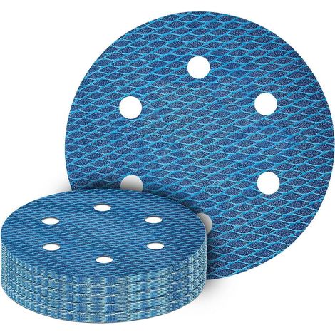 Schleifscheiben Klett 225mm 6 Loch Körnung 80 Exzenter 15Stk P80 (1/5)