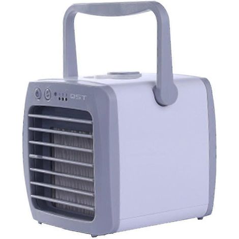 Ventilateur climatiseur portable, refroidisseur d'air USB compact, mini ventilateur de table, humidificateur d'air compact par évaporation (1/5)
