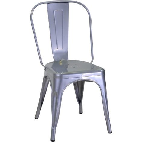 Sedia in Metallo Bristol Singola Grigio (1/3)