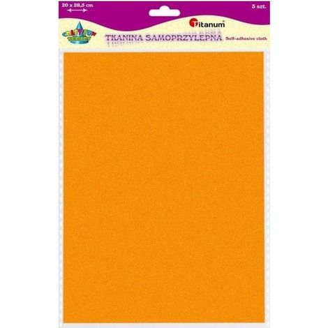 Tissu autocollant A4 20x28,5cm couleurs assorties, lot de 3