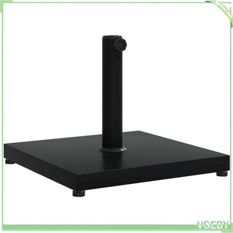 Base de parasol - FAFEICY - 368677 - Carré - Acier & béton - Pour mâts Ø32/38/48 mm (1/5)