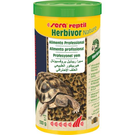 Sera Reptil Profesional Herbivor Nature - Alimento Biocomponente para Reptiles Herbívoros