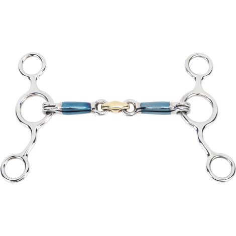 Mors de filet professionnel 125mm acier inoxydable pour cheval, accessoire d'élevage équestre (1/5)