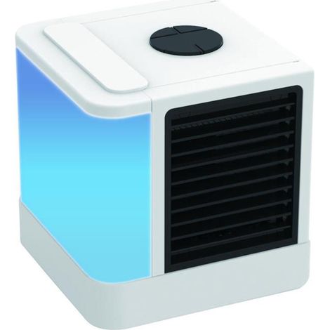 Refroidisseur d'air personnel, climatiseur portable, mini ventilateur de bureau, refroidisseur d'air par évaporation USB (1/5)