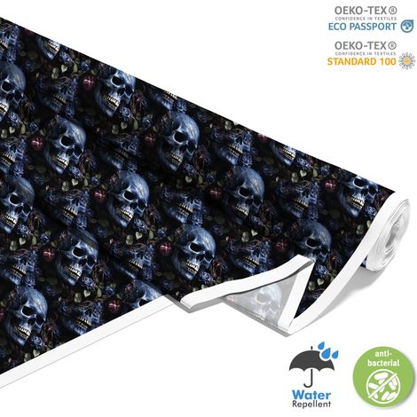 Outdoor dekostoffe oxford - Motiv der Schädel I DX5033 (1/5)