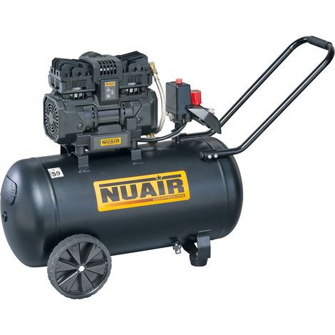 Compresseur silencieux sans huile 50 L 8 bar 59 dB 1,5 km - N/B2DC304NUA