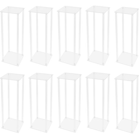 Supports de Fleurs en Acrylique, Présentation Décorative, Supports de Table pour Événements, 10PCS (1/2)