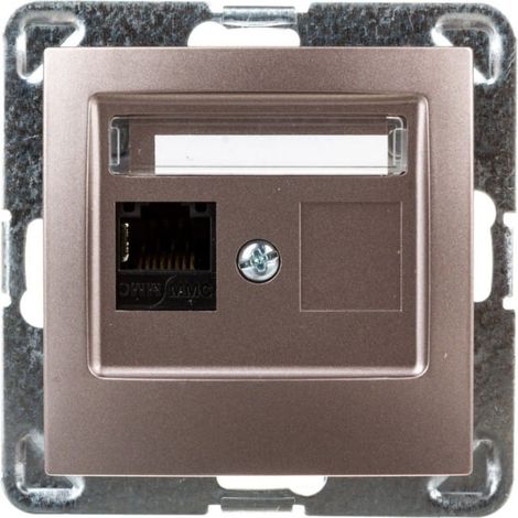 Impresja Einzelne Computerbuchse RJ45 Cat.5e MMC Titan GPK-1Y/K/m/23