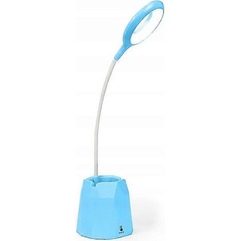 Lampe de bureau LED bleue avec batterie externe 4000 mAh et protection des yeux (1/5)