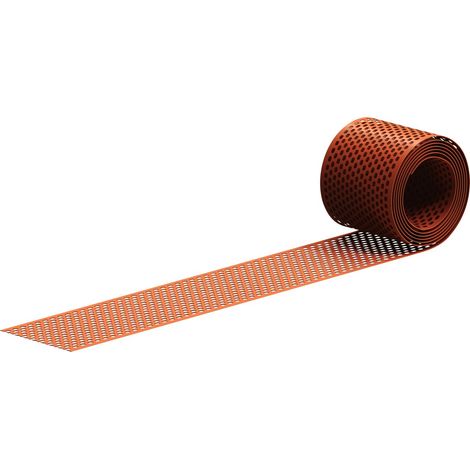 Sarei Vogelschutz- und Lüftungsgitter 5 m x 100 mm ziegelrot Dachabschlüsse (1/2)