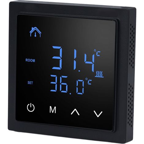 Thermostat de chauffage au sol électrique avec affichage LED, haute précision, anti-fausses connexions, régulateur de température 16 A AC 85 V - 250 V (1/5)