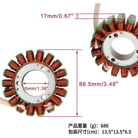 FE250 15-18 FE350S FE450 FE501 77539004000 Motorrad-Statorspulen (1/4)