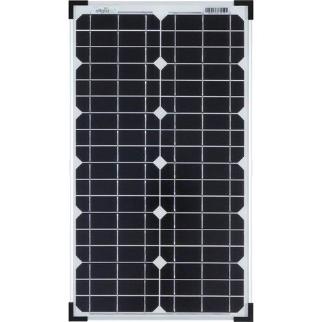 30 Watt Modulo Fotovoltaico - Panello Solare - impianto Solare 30wp - Monocristalline 12V (1/5)