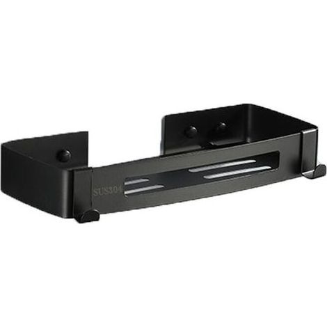 1PC Black，Shower Shelf, Shiny Stainless Steel, for Shampoo, 4.5 x 31 x 12 cm, Hanging Holder (1/3)