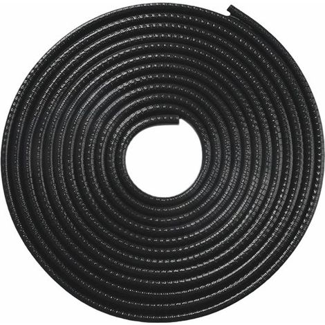 Protector de bordes de goma en forma de U, 5 m, autoadhesivo, impermeable y robusto para puertas y paneles de automóviles. (1/5)