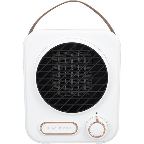 Tragbarer elektrischer Heizlüfter PP 1000W mit Schnellheizfunktion und Überhitzungsschutz, ideal für Schlafzimmer und Schreibtisch, EU-Stecker 220V (1/5)