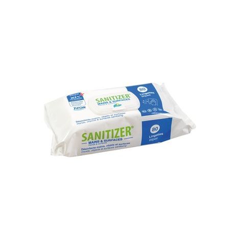 Lingettes Désinfectantes Mains & Surface Par 80 - Mp Hygiene (1/2)