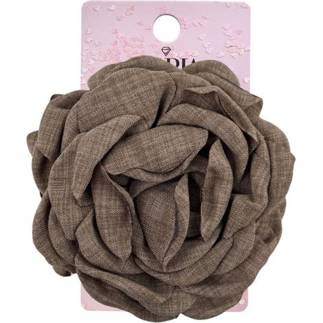 Ecarla Stoffblumen-Haarspange Braun SP288BR (1/4)