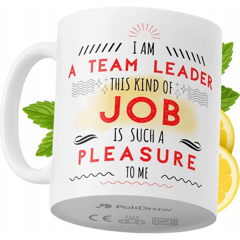 Lustige Tasse für Teamleiter – Kaffee- oder Teetasse mit witzigem Textdesign – ideal für Geburtstage, Namenstage, Feiertage und besondere Anlässe. Hochwertige Tasse für Homeoffice, Büro und Arbeit. Fa
