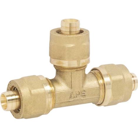 TEE A COMPRESSIONE PER TUBO MULTISTRATO APE Ø32 (3,0) mm