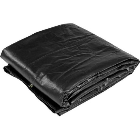 Bâche de remorque - VIREX - 212x123x8 cm - 500-750 KG - Tissu Oxford - PVC renforcé - Noir - Anti-poussière (1/5)