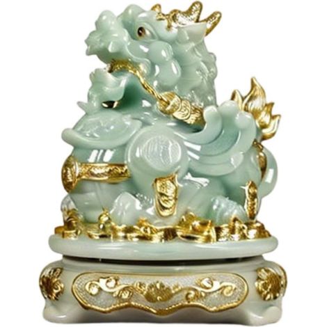 Figurine Statue Ornement Animal Décoration Ornement de Bureau Motif Sculpté Résine Finition Glaciale Adapté à la Maison Cadeau Bureau (1/5)