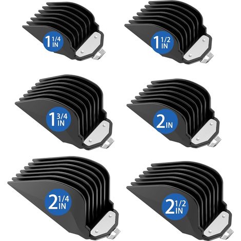 Hair Trimmer Accessories for Magic Clip Comb Kit with 6 Cutting Lengths 32/38/44/51/57/64mm, Hair Clipper (1/5)