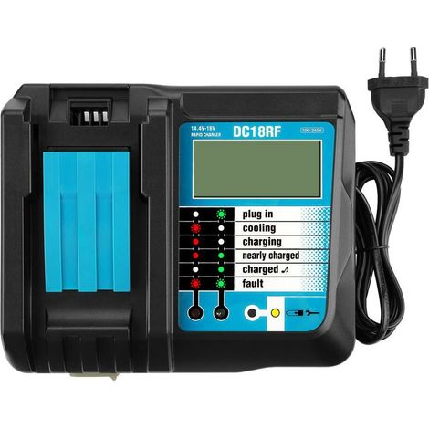 Chargeur Makita de batterie de remplacement pour Makita DC18RF 14,4V 18V 3.5A (1/5)