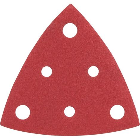 Feuille abrasive triangulaire - Radix - Pro - 82 x 82 x 82 mm - P180 - 6 trous (50 pièces) (1/2)