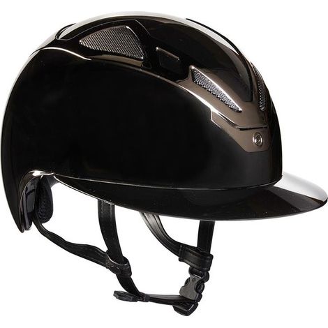Casco equitazione Suomy apex chrome lady black glossy: 60 cm, Nero