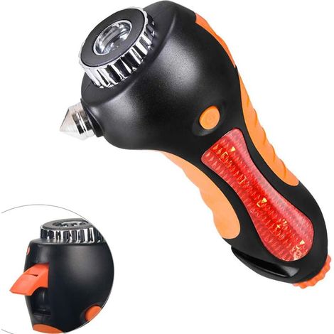 Martello di sicurezza per auto, martello di emergenza 6 in 1 per auto con finestrini - XM2 --AquaForge (1/5)