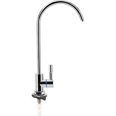 Robinet d'eau potable, robinet de filtration Robinet d'eau RO Purificateur à osmose inverse pour adoucisseur d'eau/électrolyseur