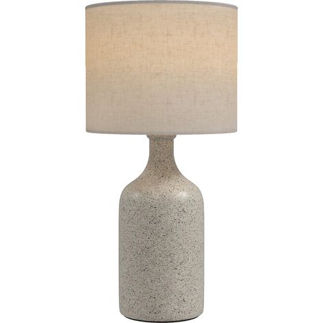 Beyamis Lampe de table lampe de bureau vintage céramique base sable-coloré+beige (1/5)