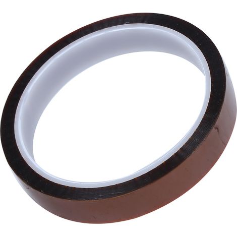 Ruban adhésif industriel résistant à la chaleur en film polyimide 0,065 mm x 15 mm x 33 m pour le cerclage isolant (1/5)