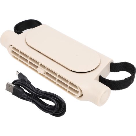 Ventilateur de Siège Automobile Ortviai – Ventilateur Silencieux sans Pales, 3 Vitesses, Réglable en Angle, Couleur Beige (1/5)