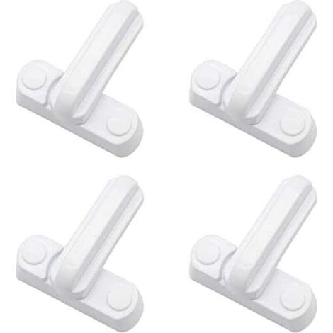 Set di 4 serrature, chiavistelli e serrature per maniglie - Ulteriori misure di sicurezza per porte, armadi e finestre di casa.