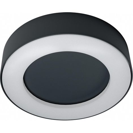 Plafonnier LED extérieur anneau 13 W 3000 K noir (1/5)