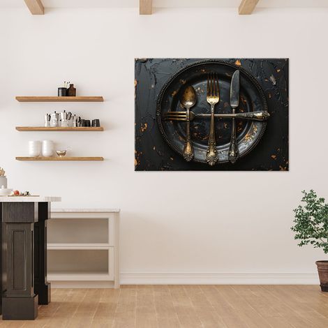 Wandbild Vintage Besteck 60x40 (1/4)