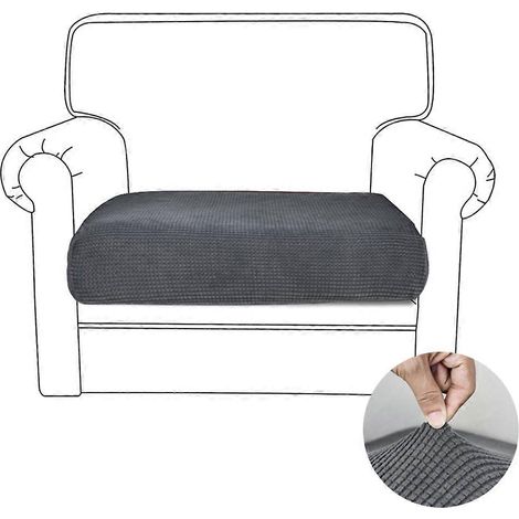 Protège-canapé élégants, housses de coussin ajustées, tissu résistant à l'eau, pour la maison et l'extérieur, élastique pour un maintien optimal, polyester (1/4)