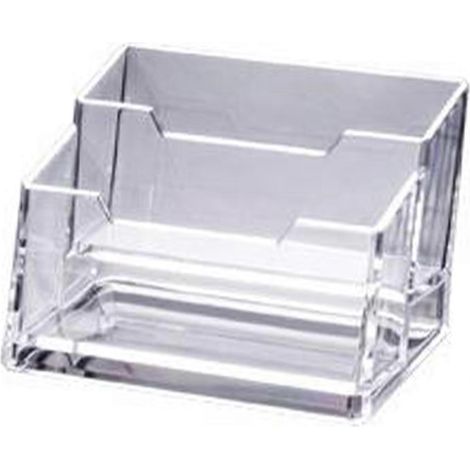 Porte-cartes de visite transparent pour bureau (1/5)